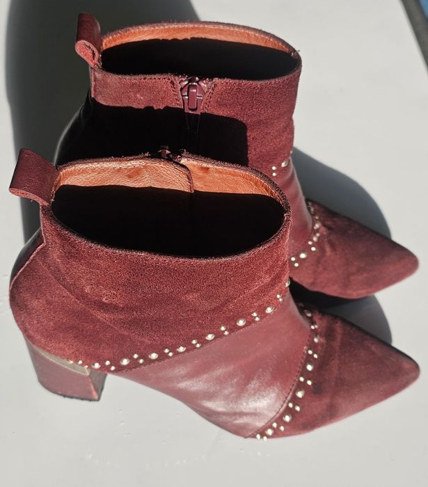 Боти естествен велур