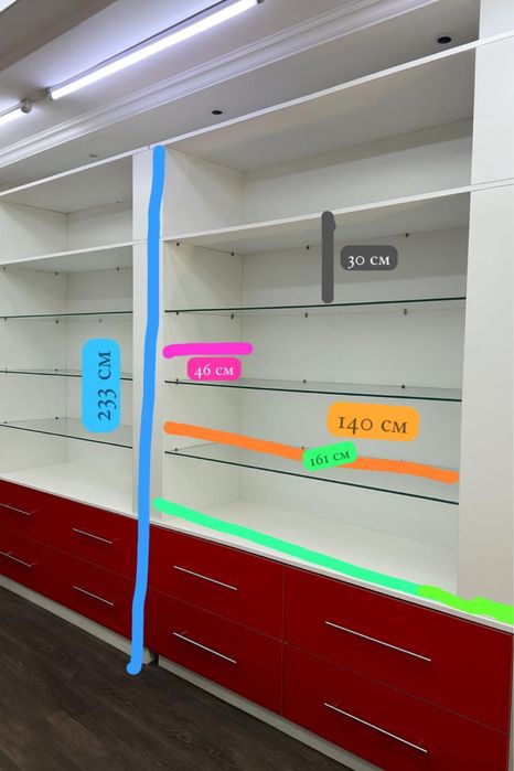 Витринные полки