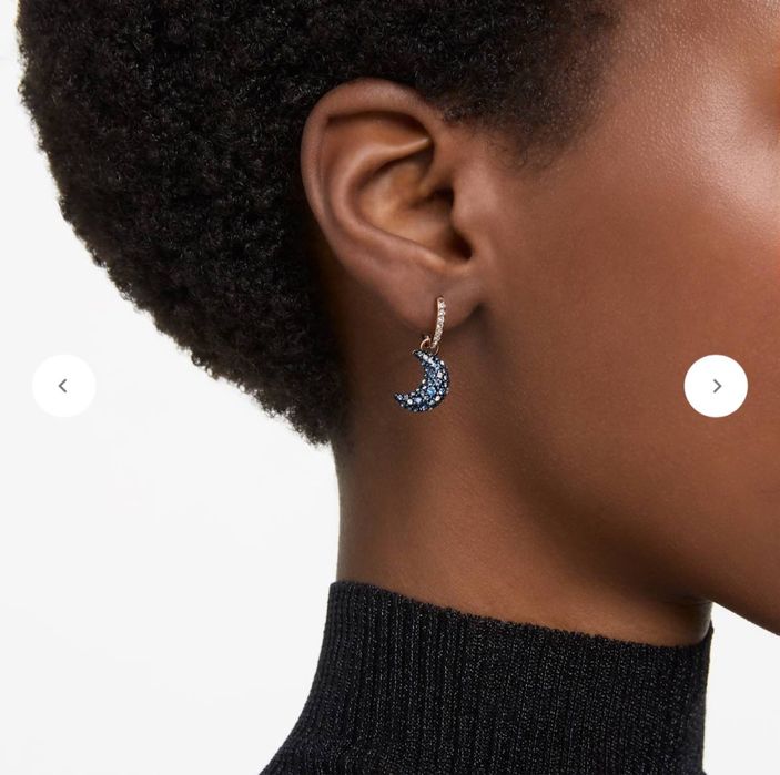 Обеци Swarovski Luna drop