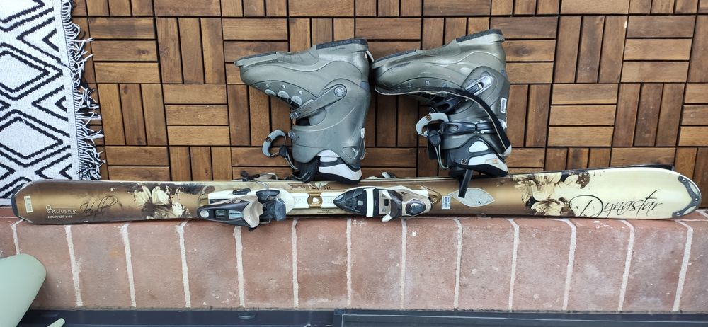 Schiuri Dynastar Exclusive 150cm cu lagaturi si clapari + bete ski