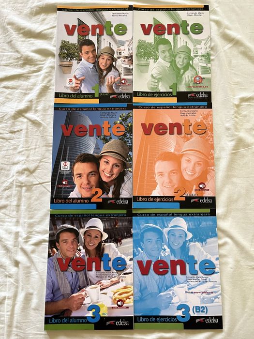 Учебници по испански Vente 1, 2, 3