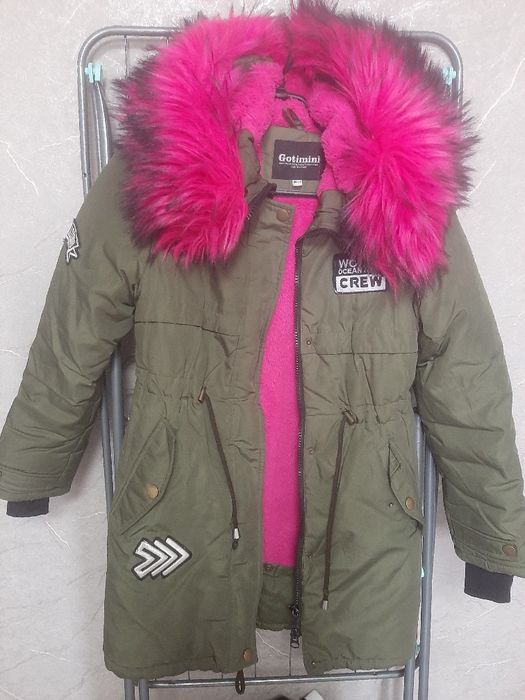 Парка теплая подростковая .рост 140 см
