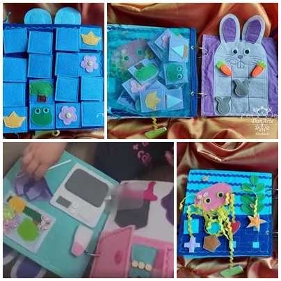 Тиха книжка по метода Монтесори/Развиваща книжка за най-малките