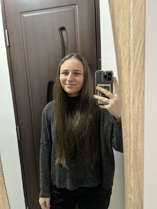 Coadă de păr natural impletită nevopsita