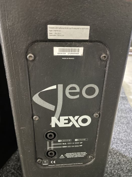 Nexo Geo S1230 S 1230 RS 18 RS18 NX 4X4 L acoustics Dynacord KV 2