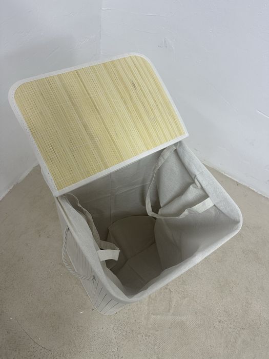 Кош за пране 95L, бамбук, SONGMICS