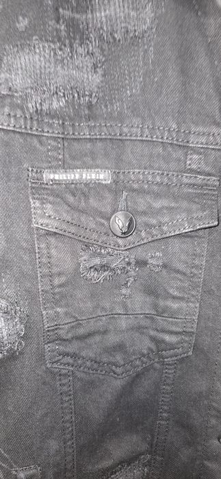 Philipp plein дънкови яке размер L чисто ново не използвано