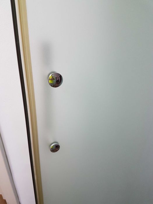 Pereti cabina de dus pentru colt, 90x90 cm, sticla mata 6 mm, ca noua
