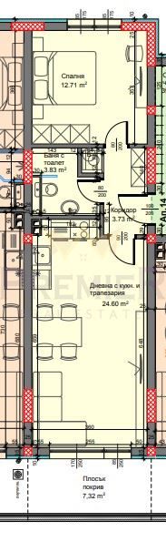 2-стаен в Варна-Възраждане 3 площ 70