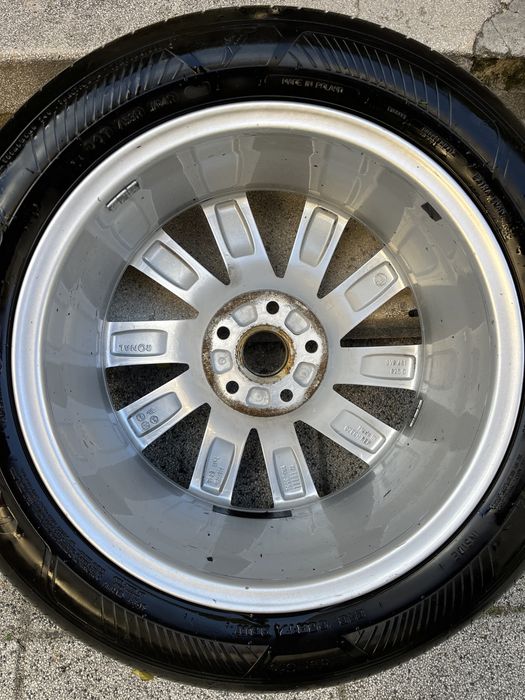 set 4 roti originale Skoda Superb 5x112 R17 pentru gama VAG  Skoda Audi VW Seat. Cauciucuri vara Goodyear  DOT1222. Echilibrate gata de drum. Pret fix
