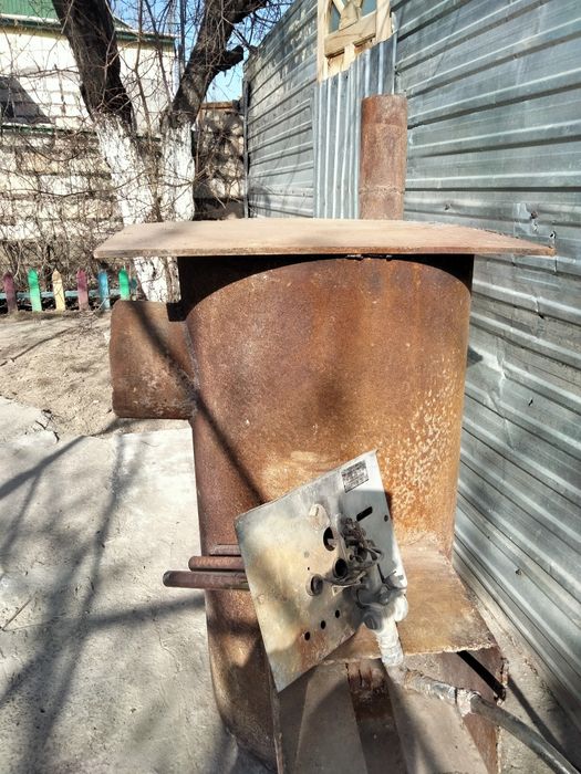 Печь для бани с форсункой