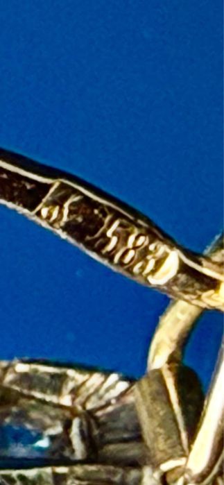 Серьги старинные с алмазами