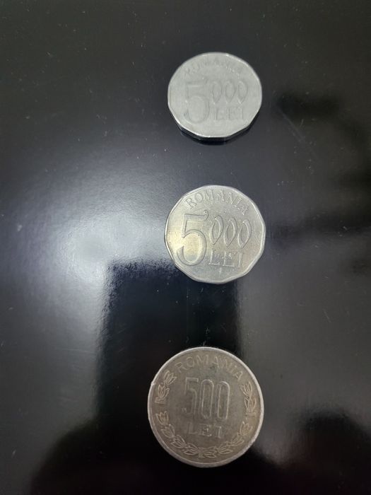 Colecție monede,bancnote 1,5,50,500,1000 lei