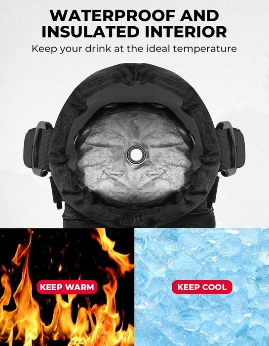 KEMIMOTO Чанта за бутилка вода, с регулируема презрамка, за туризъм