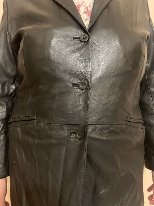 Пиджак кожаный