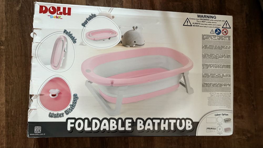 Сгъваема преносима бебешка вана за къпане