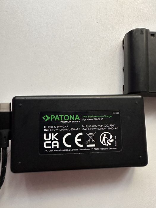 Vand Încarcator Dublu PATONA Premium+ 2 BATERII EN-EL 15C