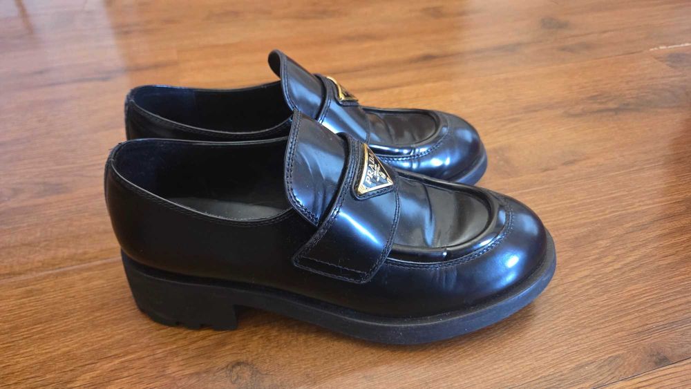 Лоферы черные, 37 размер