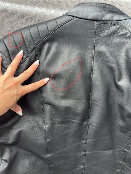 Geacă biker piele naturală