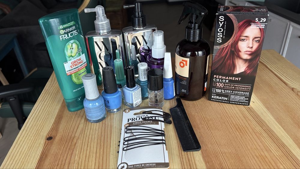 Лот козметика Essie, Orly, WOW, Avene, Taft, syoss, Garnier