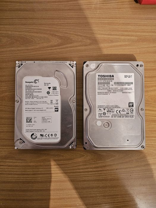 HDD 1tb и 500gb для ПК