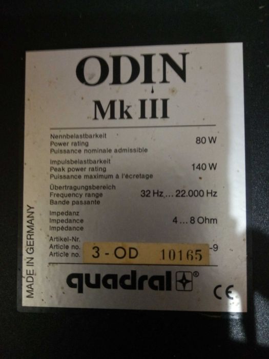 Boxe podea Quadral Odin MK3 80/140W