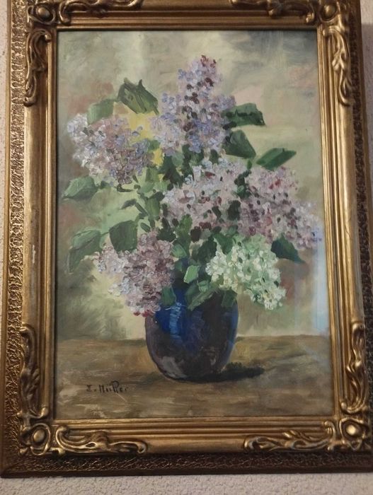 Syringa Vulgaris (pictura realizata in stil impresionist)