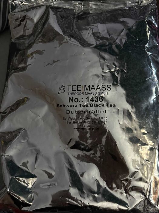 черен чай Маслени трюфели 1 кг Tee Maass Theodor Maass  Butter Truffle