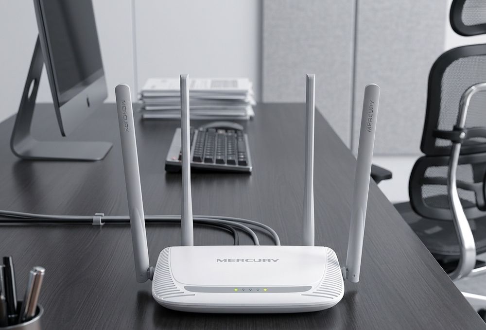 Wi-Fi роутер с 4 мощными антеннами 5dBi стабильный сигнал по всему дом