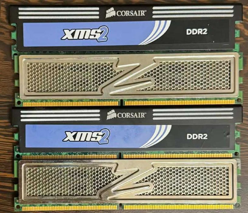 RAM 8GB 4x2gb OCZ и Corsair DDR2 800Mhz