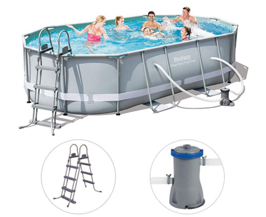 Каркасный бассейн INTEX BESTWAY 488×305×107 стойка бассейн basseyn