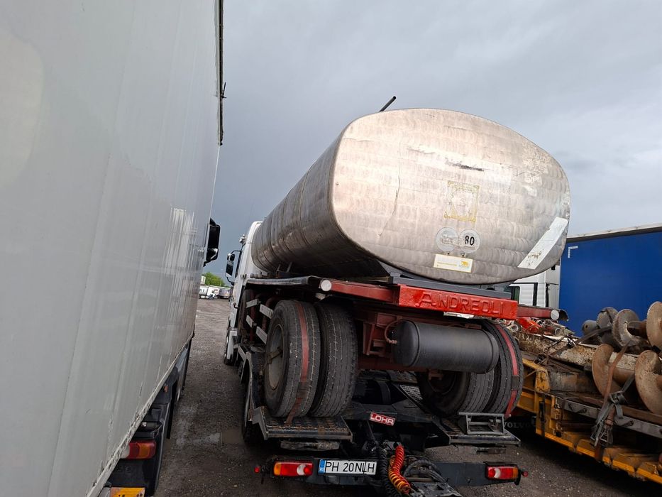 Cisterna inox 20 tone,pe arcuri