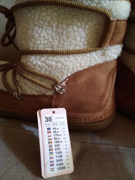 Нови дамски топли ботуши с етикет-38 размер