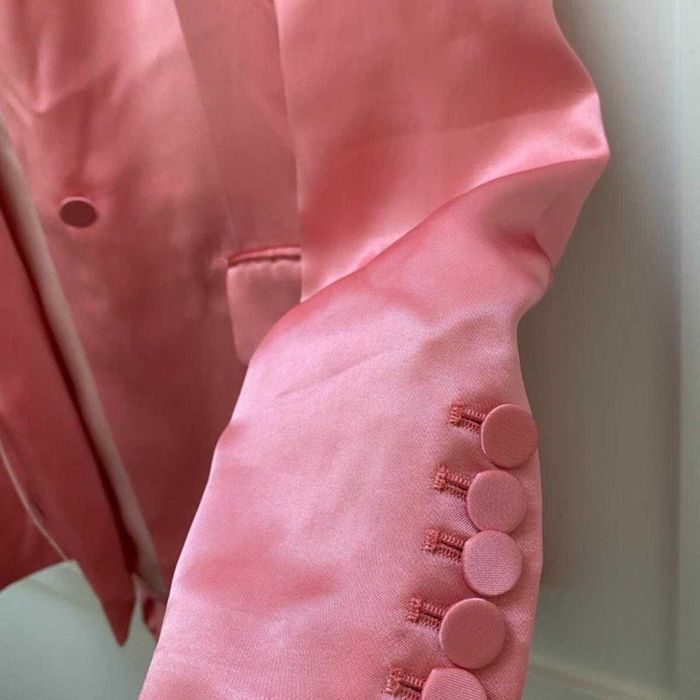 Zara sacou roz cordon pe talie