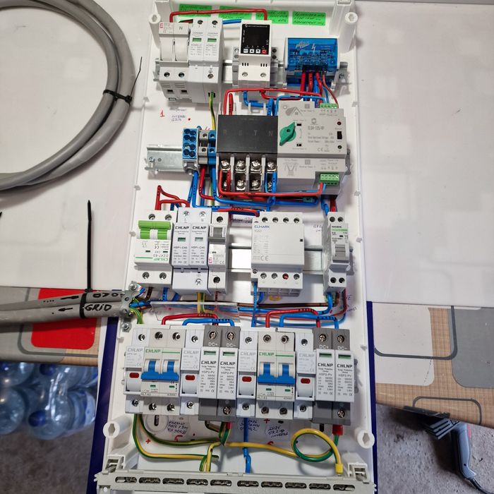 Tablou electric fotovoltaic AC/DC cu automatizare 3 in 1