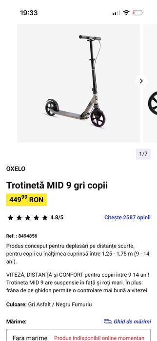 Trotineta mid 9 decathlon