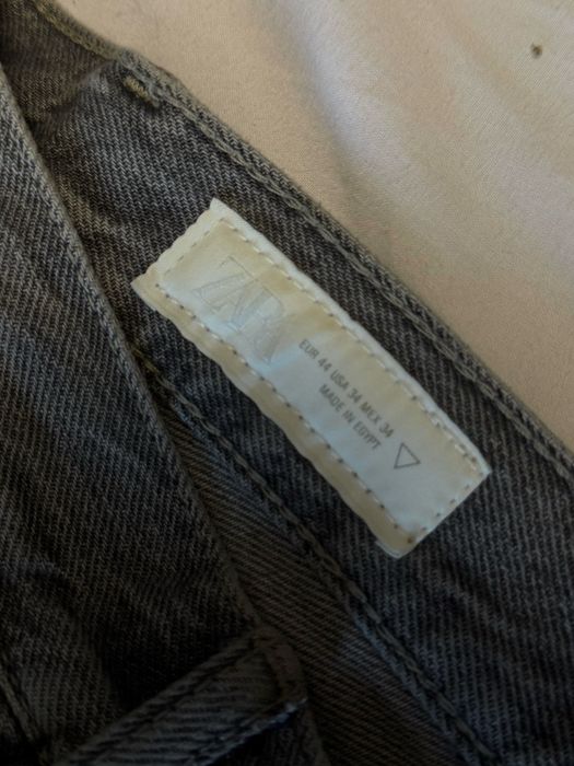 Zara сиви широки дънки
