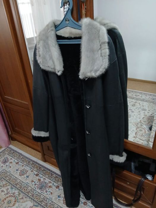 Кожаный дублёнка