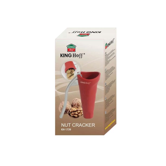 Spargator de nuci manual, rosu, Kinghoff