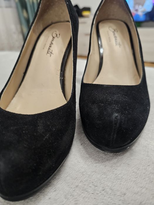 Pantofi negri Benvenuti -studio moda  cu toc marime 39
