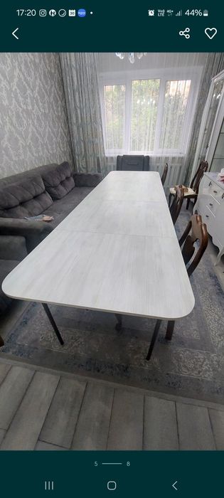 Стол трасформер беж