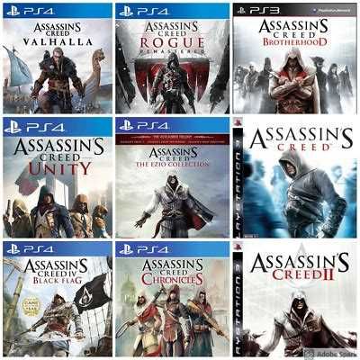 Jocuri: Toata seria Assassins Creed pe Playstation (Ps4 si Ps5)