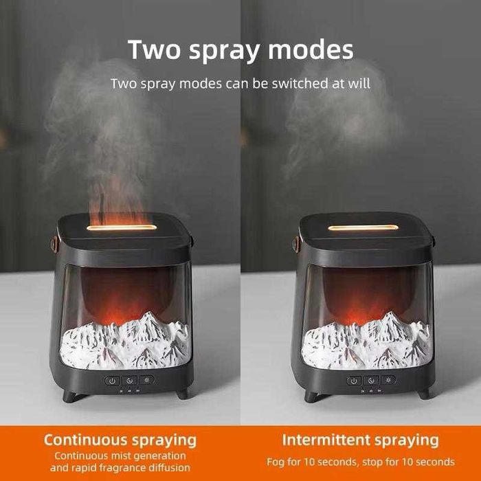 Difuzor/umidificator portabil sau de cameră cu telecomanda semineu