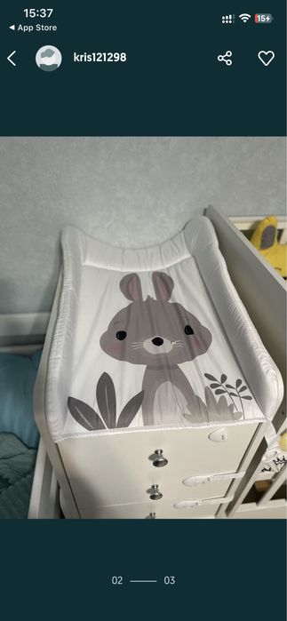 Матрасик на пеленальный столик