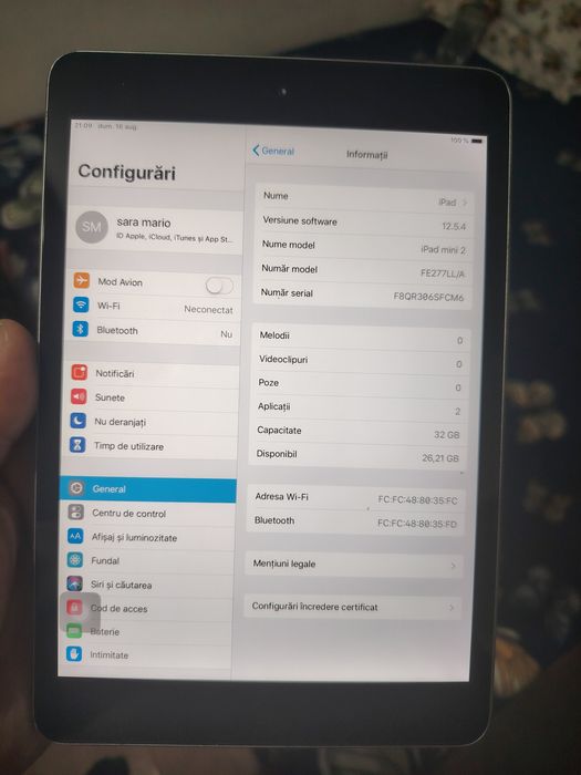 Vând iPad mini 2