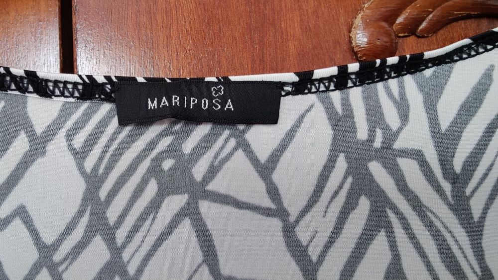 Rochie alb- negru Mariposa 46