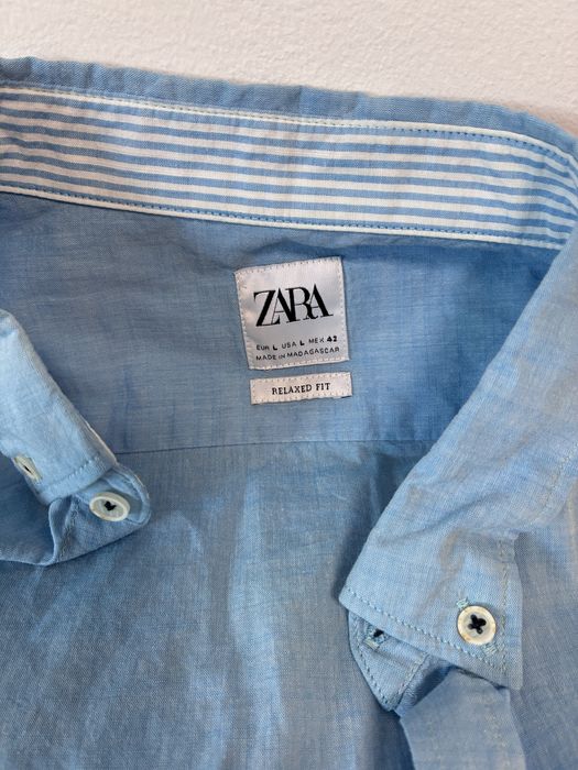 Синя риза Zara. L. Cotton