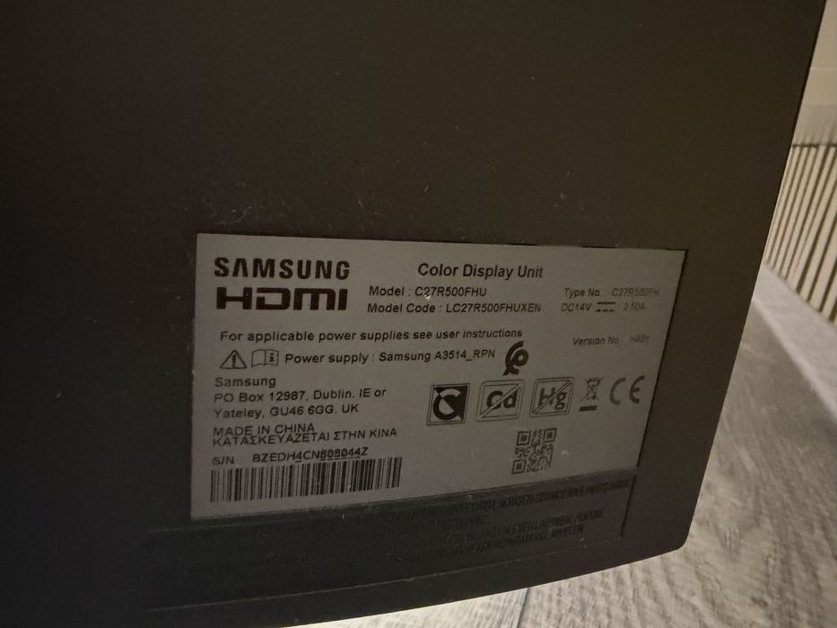 Monitor curbat Samsung 27” C27R500FHU Full HD