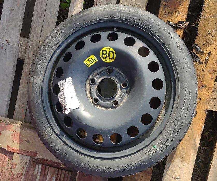 Roata rezerva  80 km noua in 5 prezoane  T115/70 R16 92M