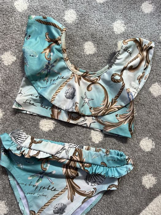 Alessa Детски бански All I Want Is A Yacht mini Бански Бикини Ruffles - Aqua